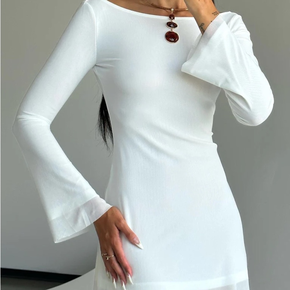 Princess Polly Lukea Long Sleeve Mini Dress
